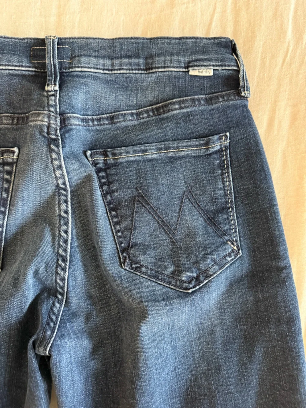 MOTHER The Mid Rise Dazzler Ankle Fray Jean Fancy Meeting You Here size 28 NWT - Picture 8 of 11